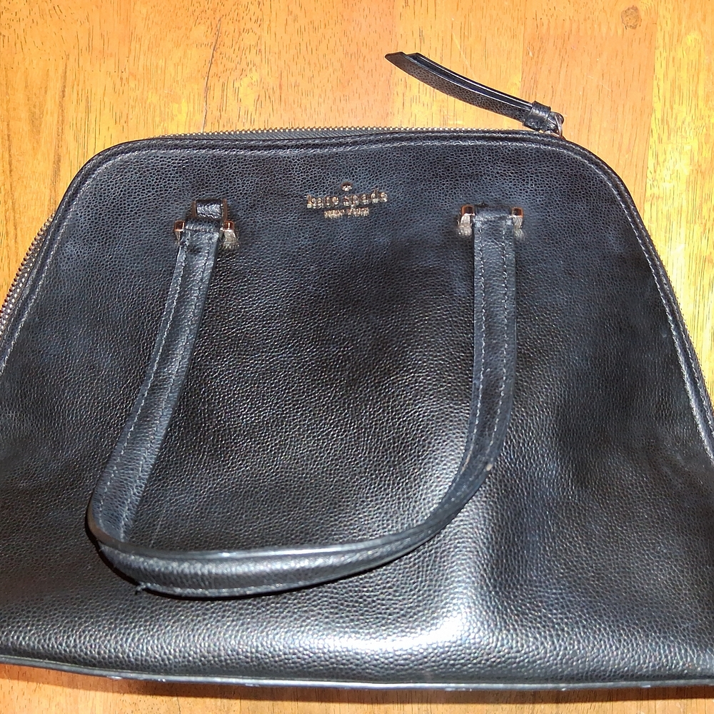 Kate Spade Midnight Black Leather Tote